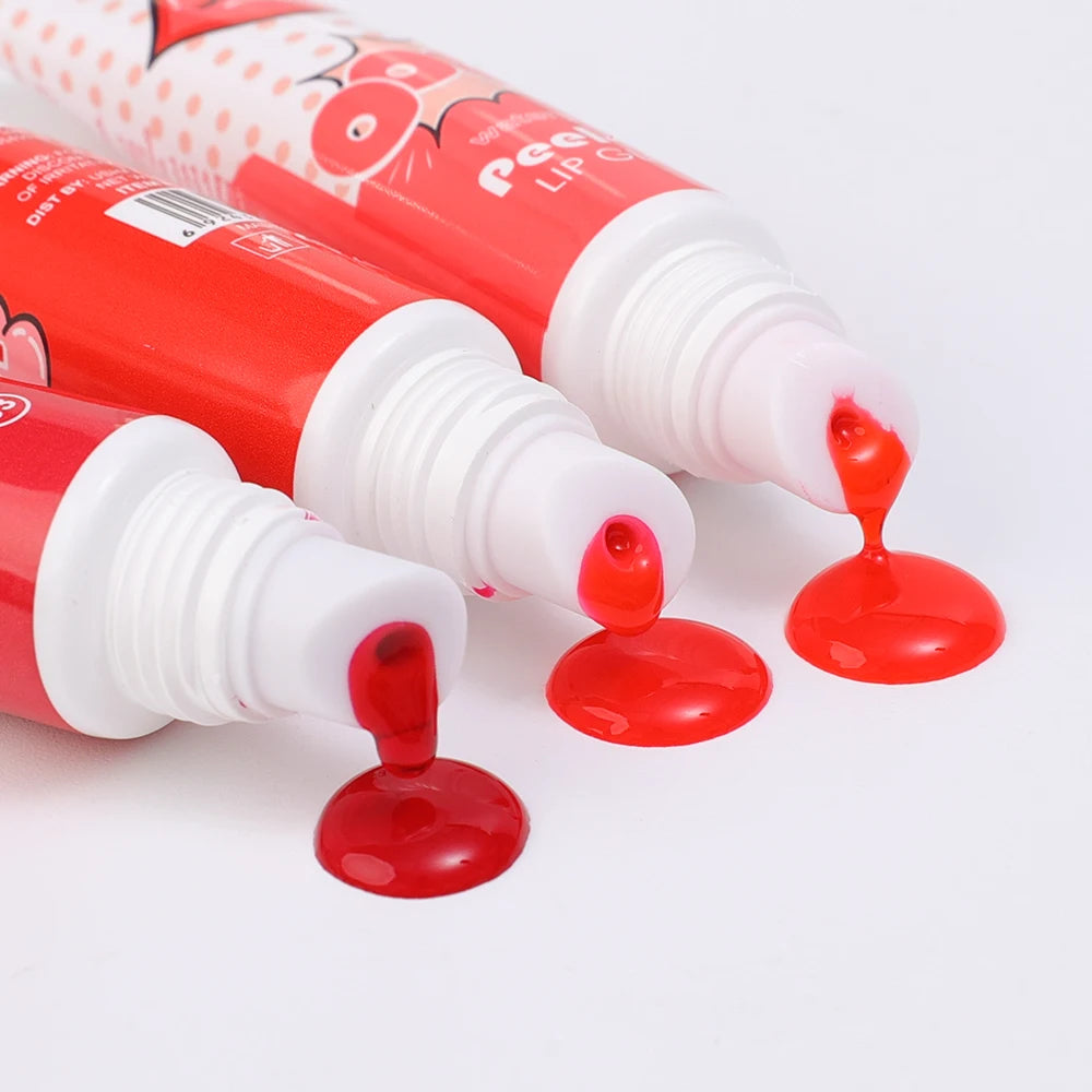 Peel Off Liquid Lipstick Sexy Red Waterproof Long Lasting Lip Gloss