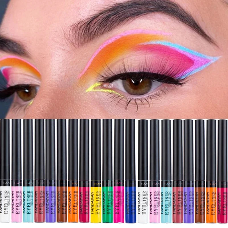 12 Colors Colorful Liquid Eyeliner Pencil Waterproof