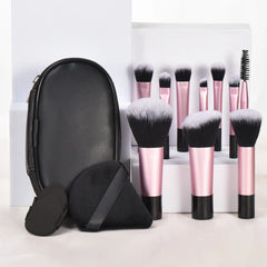 Mini Makeup Brush Set with Storage Bag