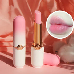 Peach Color Lip Balm Crystal Temperature Change Lipstick