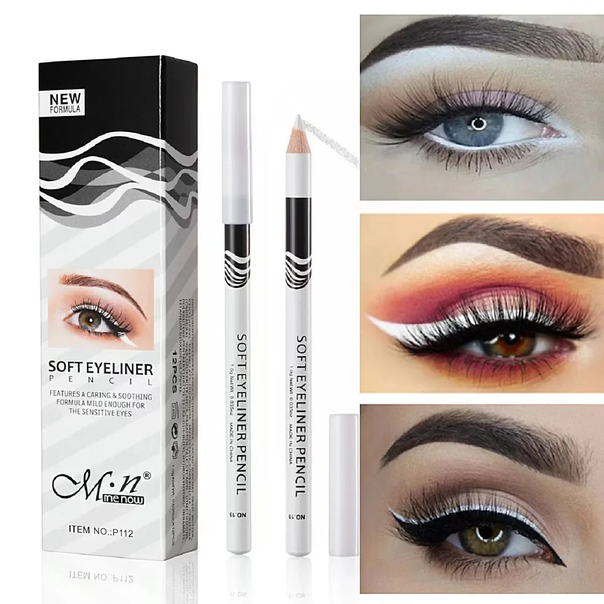 New White Eyeliner Makeup Lasting Smooth Easy To Wear EyesMakeup Tools