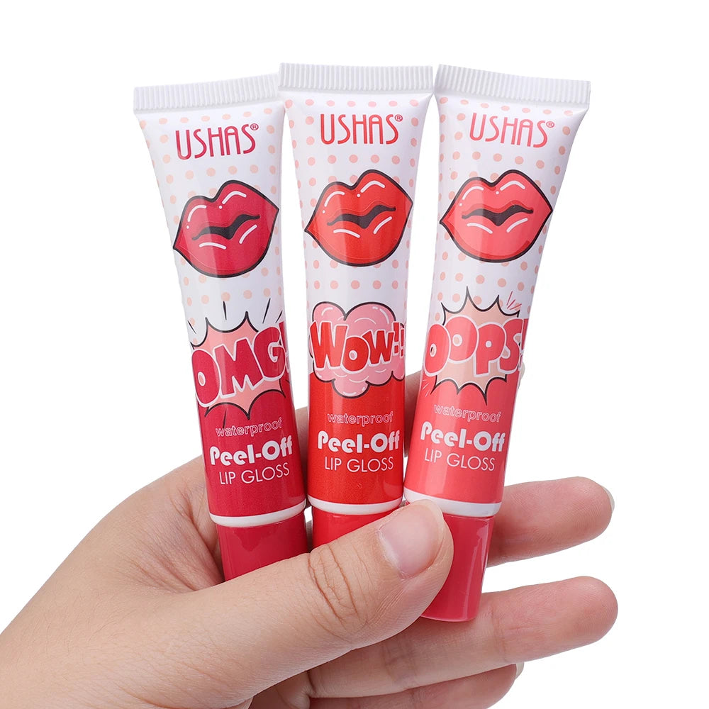 Peel Off Liquid Lipstick Sexy Red Waterproof Long Lasting Lip Gloss