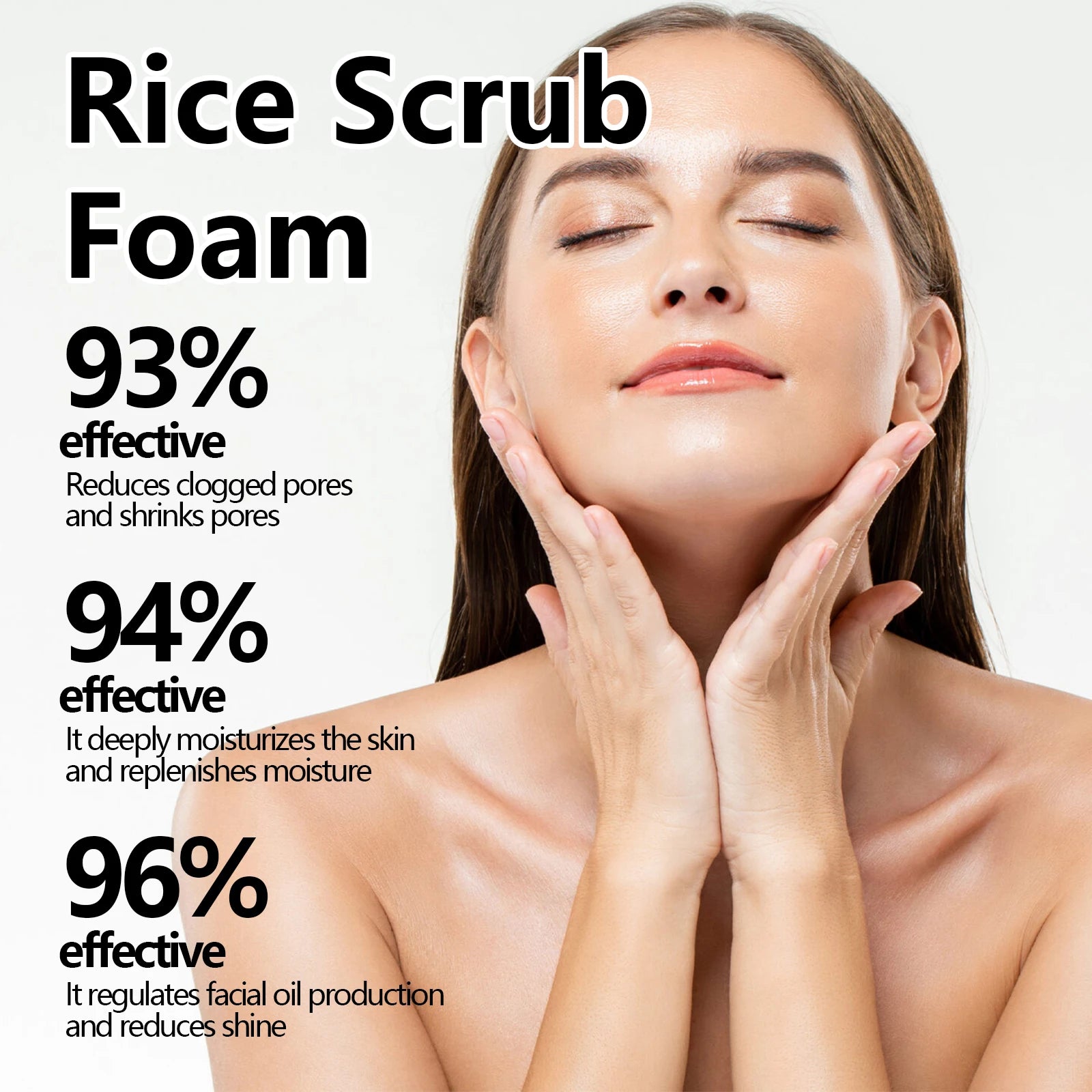 Rice Facial Forming Cleanser Deeply Cleansing Oil Control Blackhead Remover Face Wash