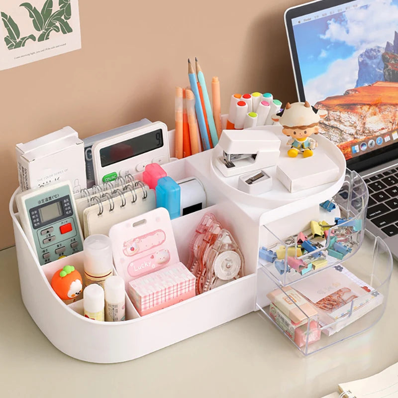 Makeup Storage Box With Mirror