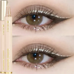 Waterproof Diamond Glitter champagne Liquid Eyeliner Eyeshadow