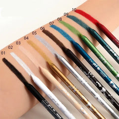 Eyeliner Lip Liner Gel Pencil Waterproof Long-lasting Blue White Black Brown