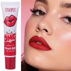 Peel Off Liquid Lipstick Sexy Red Waterproof Long Lasting Lip Gloss